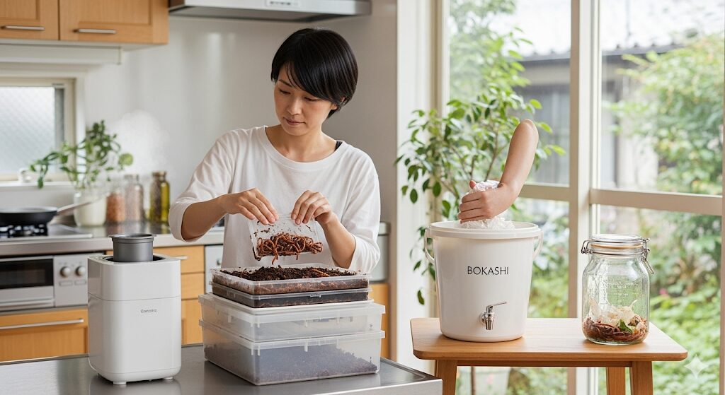生ゴミを分解する家庭での主な方法