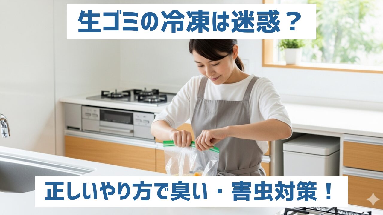 生ゴミ冷凍は迷惑？正しいやり方で臭い・害虫対策！